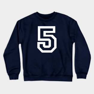 Sports Shirt #5 (white letter) Crewneck Sweatshirt